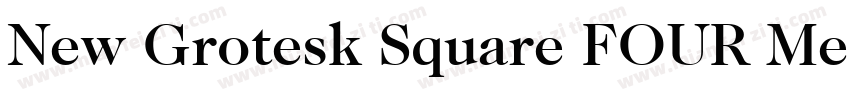 New Grotesk Square FOUR Medium字体转换